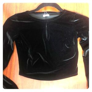 Black velvet hollister shirt